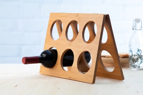 Albarino bamboo wine rack Natural