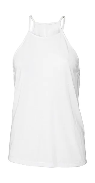  Women's Flowy High Neck Tank - Bella+Canvas Bijela