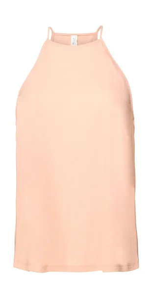  Women's Flowy High Neck Tank - Bella+Canvas Peach