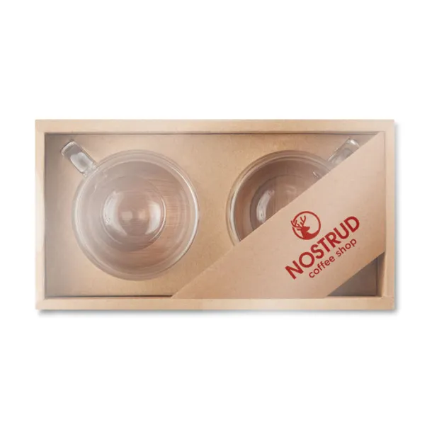 BELIZE set šalica za espresso, 90 ml Prozirno