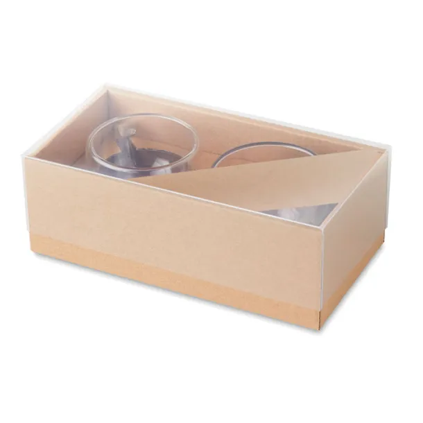 BELIZE set šalica za espresso, 90 ml Prozirno