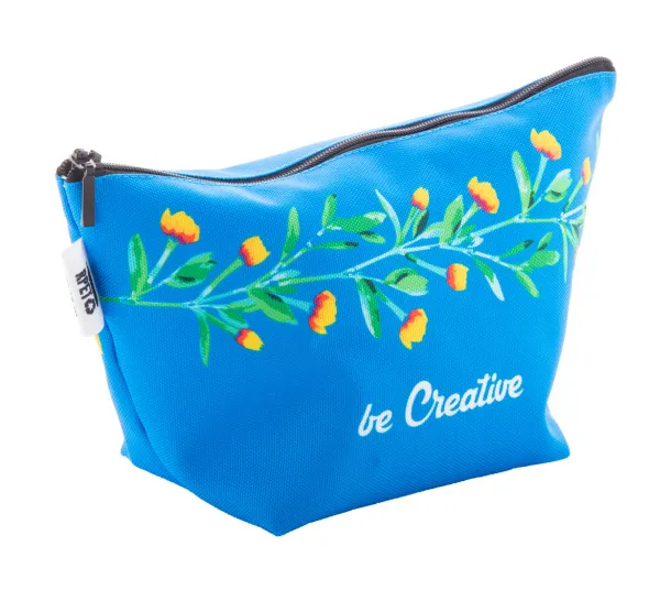 CreaBeauty Trapeze M personalizirana toaletna torbica Crna Bijela