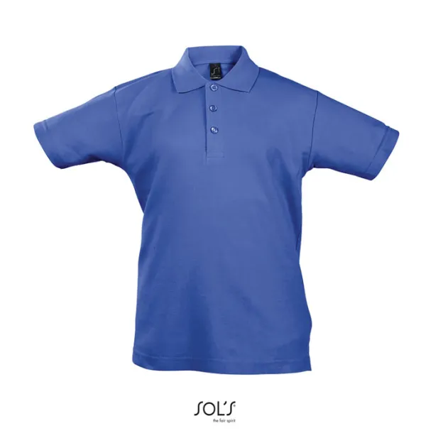 SUMMER II KIDS Dječja Polo Pique majica - 170g Kraljevski plava