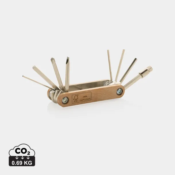  FSC® Wooden hex tool - XD Collection Brown 