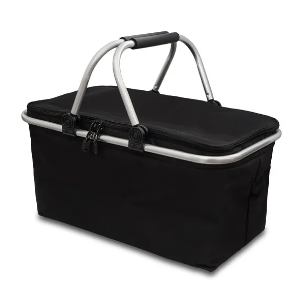 HURON insulated picnic basket Black