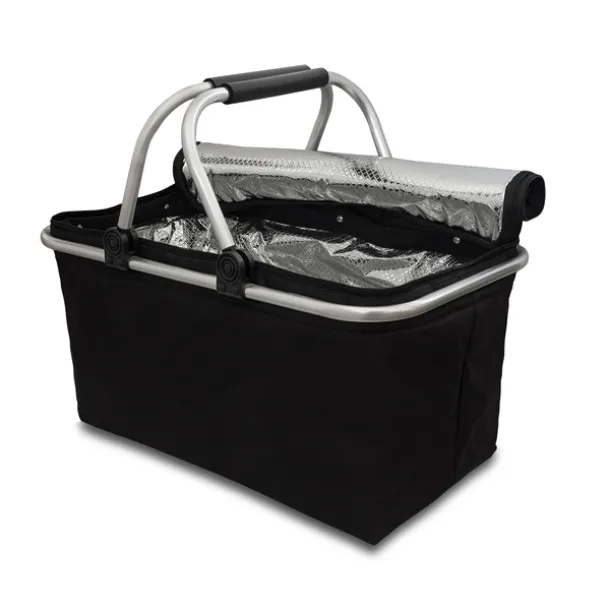 HURON insulated picnic basket Black