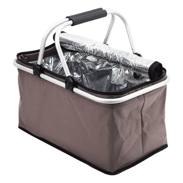 HURON insulated picnic basket Grey