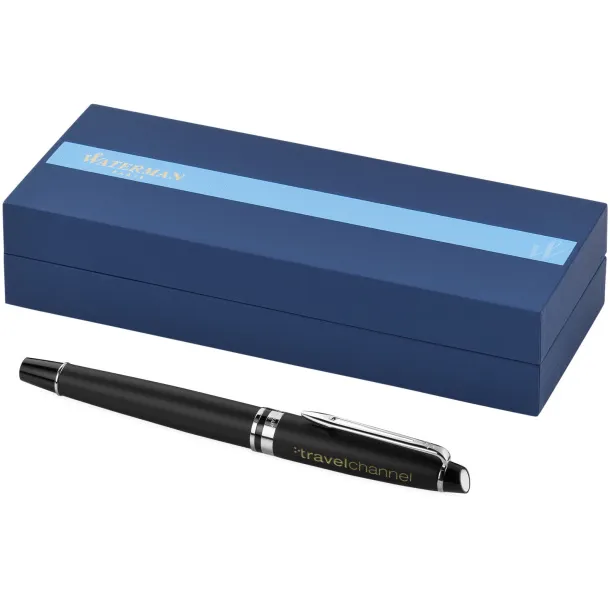 Expert rollerball pen - Waterman Solid black Silver