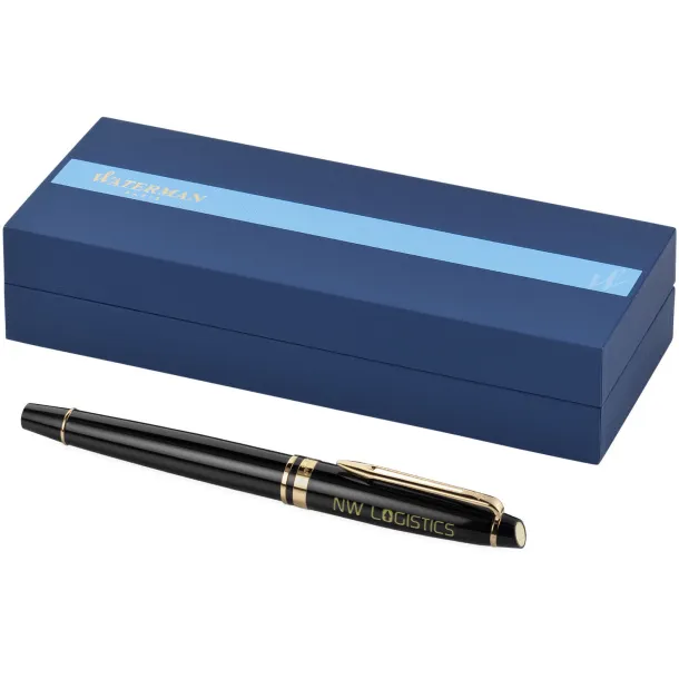 Expert rollerball pen - Waterman Solid black Gold