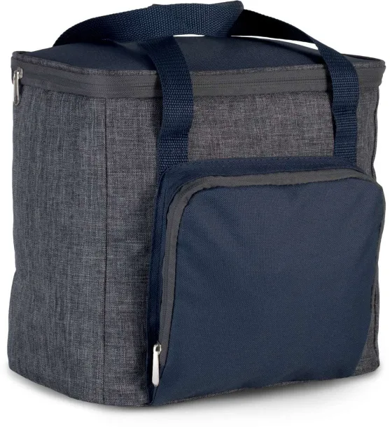  COOL BAG WITH ZIPPED POCKET - Kimood Dark Grey Heather Navy