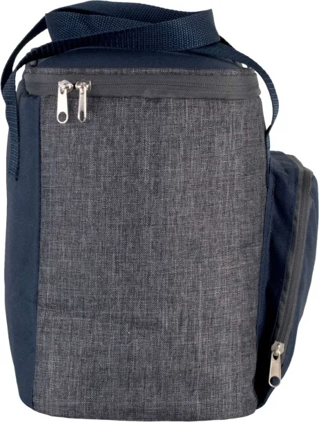  COOL BAG WITH ZIPPED POCKET - Kimood Dark Grey Heather Navy