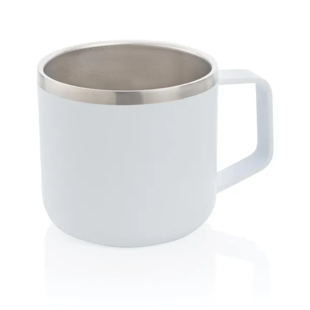  Stainless steel camp mug - XD Collection White 