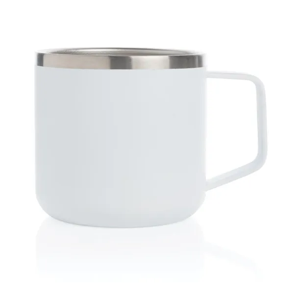  Stainless steel camp mug - XD Collection White 