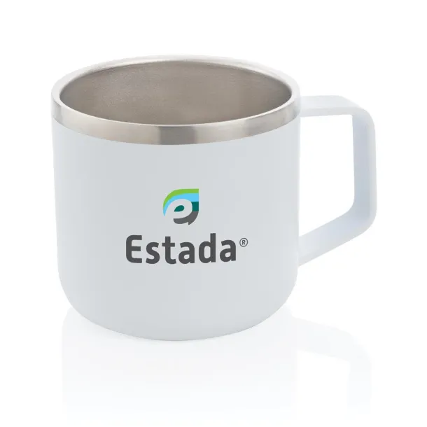  šalica za kampiranje od nehrđajućeg čelika, 350 ml - XD Collection Bijela