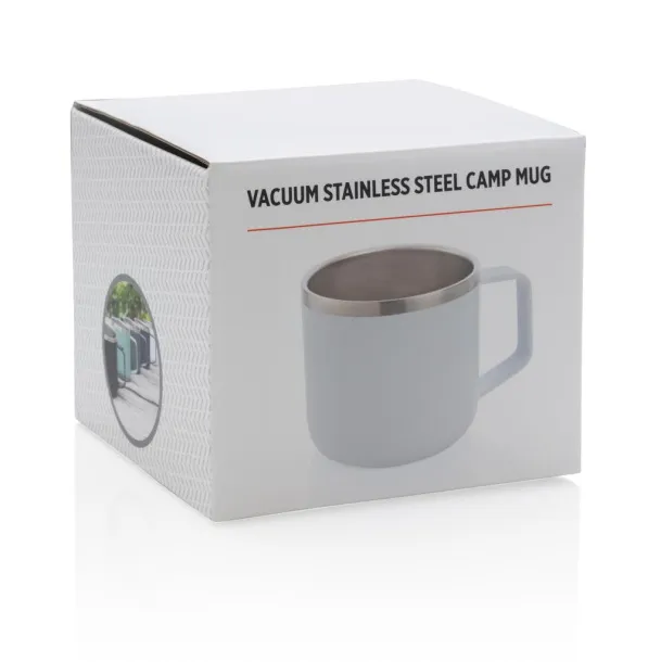  Stainless steel camp mug - XD Collection White 