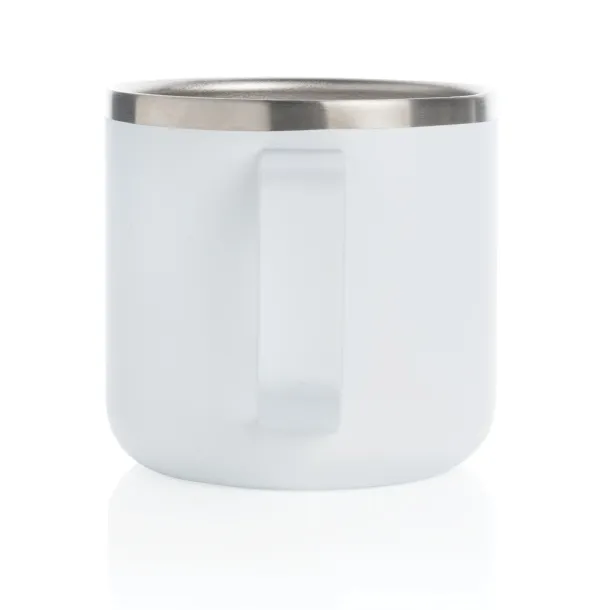  Stainless steel camp mug - XD Collection White 