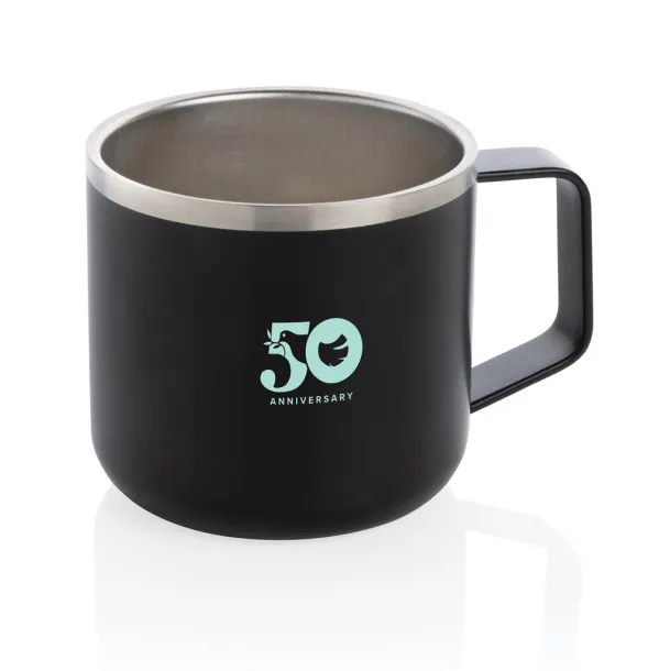  Stainless steel camp mug - XD Collection Black 