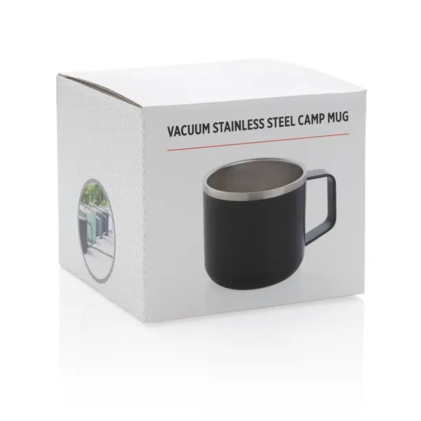  Stainless steel camp mug - XD Collection Black 