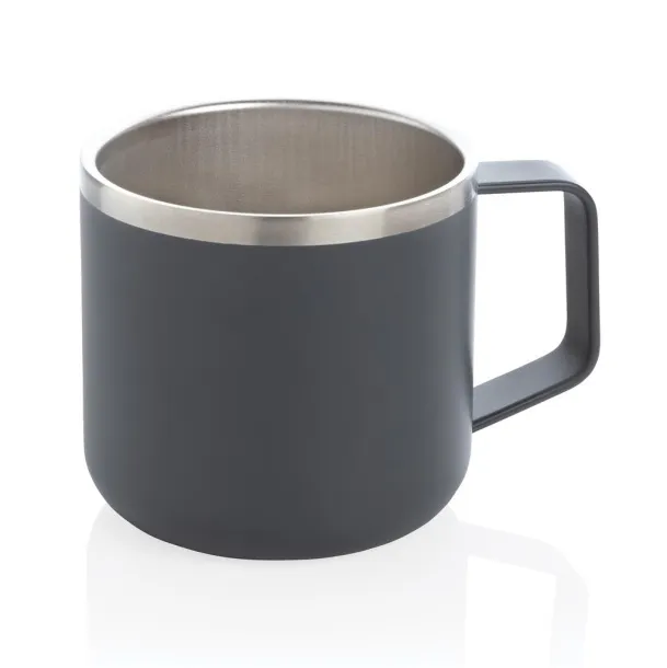  šalica za kampiranje od nehrđajućeg čelika, 350 ml - XD Collection Siva