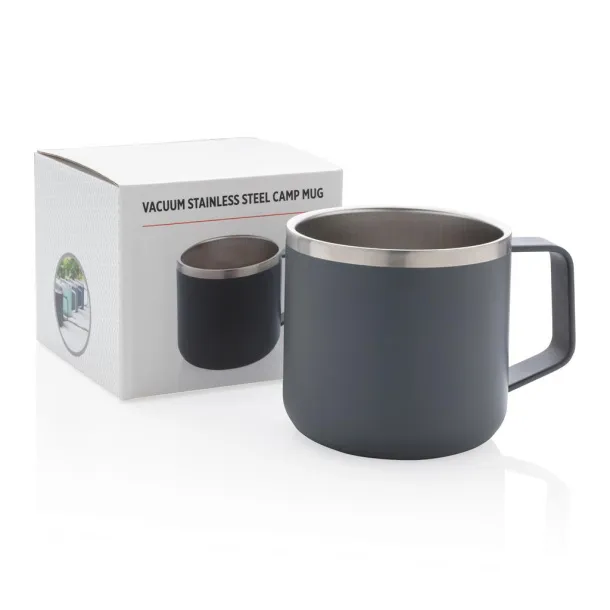  Stainless steel camp mug - XD Collection Grey