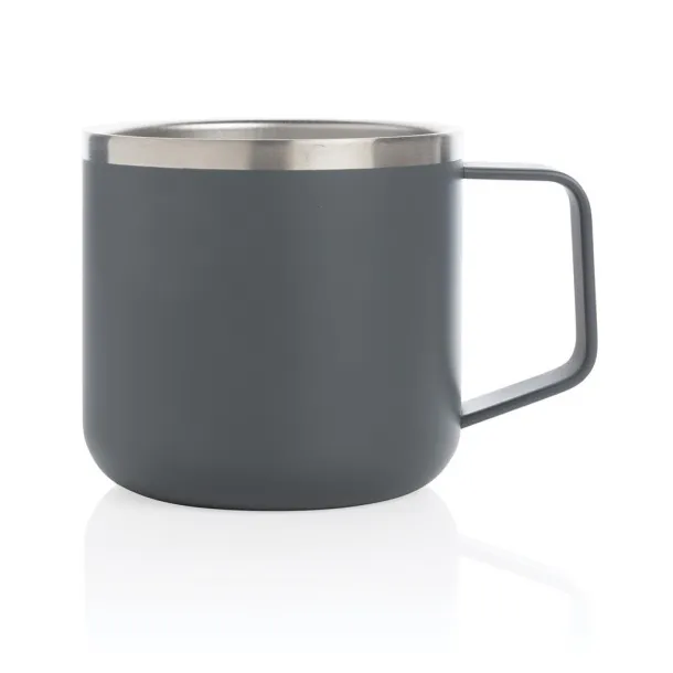  šalica za kampiranje od nehrđajućeg čelika, 350 ml - XD Collection Siva