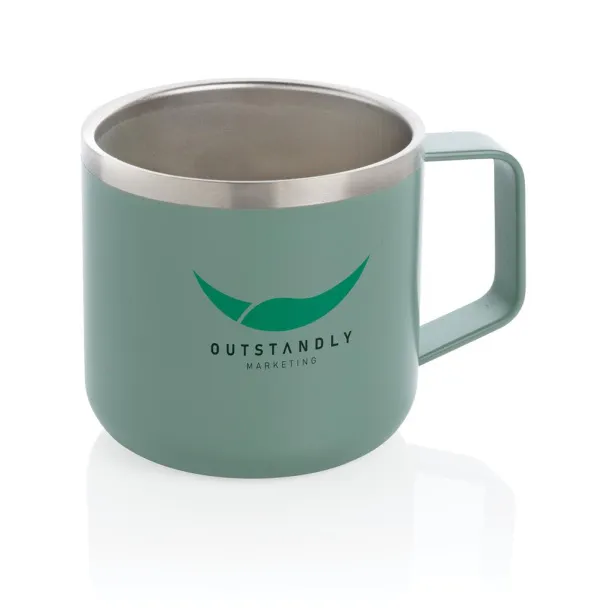  Stainless steel camp mug - XD Collection Green 