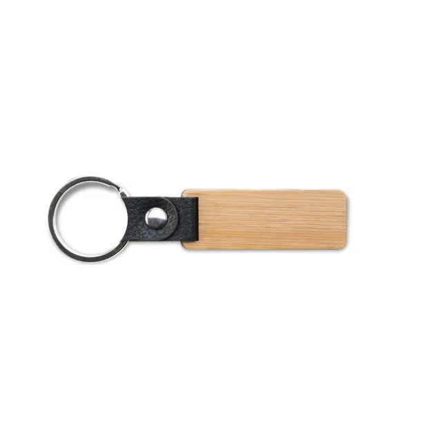 LOLA bamboo keychain Beige