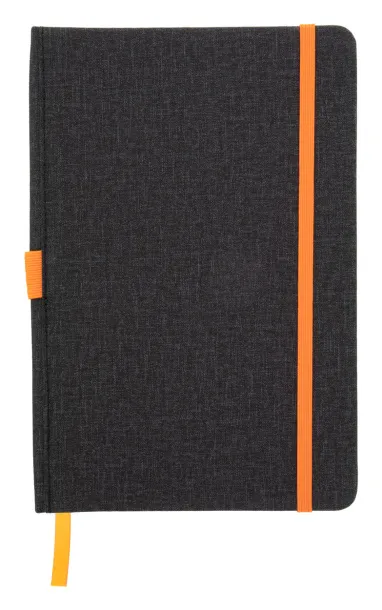 Andesite notebook A5 Orange Dark grey