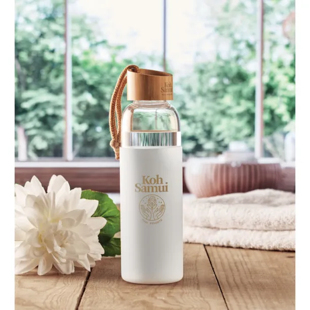 CHAI Glass Bottle 500 ml in pouch White