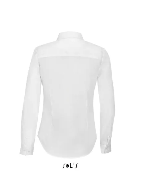  SOL'S BLAKE WOMEN - LONG SLEEVE STRETCH SHIRT - SOL'S White