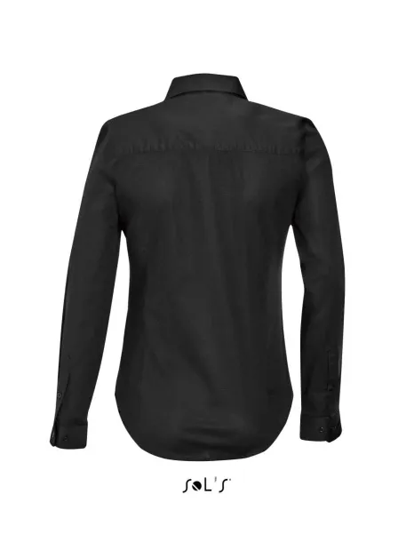  SOL'S BLAKE WOMEN - LONG SLEEVE STRETCH SHIRT - SOL'S Black