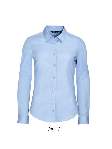  SOL'S BLAKE WOMEN - LONG SLEEVE STRETCH SHIRT - SOL'S Light Blue