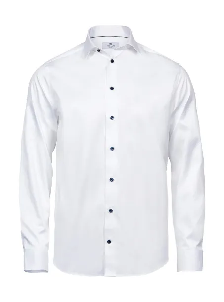  Luxury Shirt Comfort Fit - Tee Jays Bijela Plava