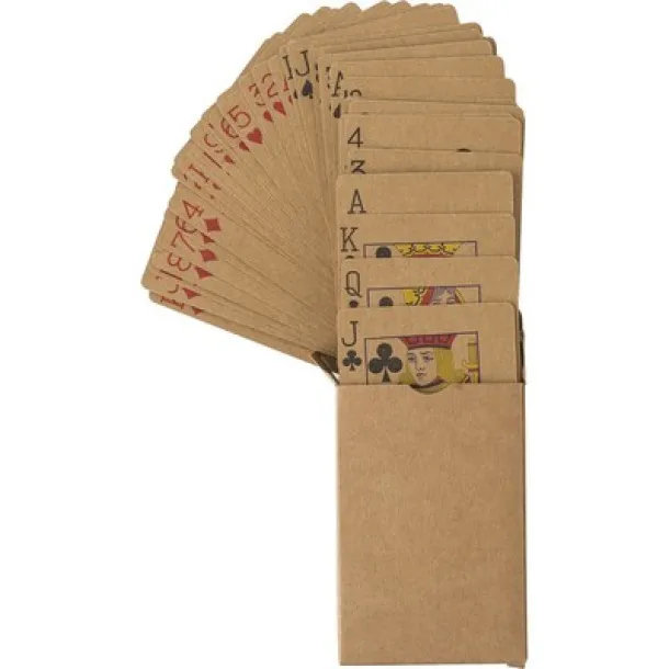  Recycled paper playing cards brown