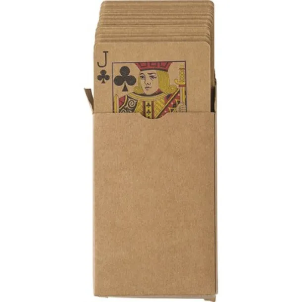  Recycled paper playing cards brown