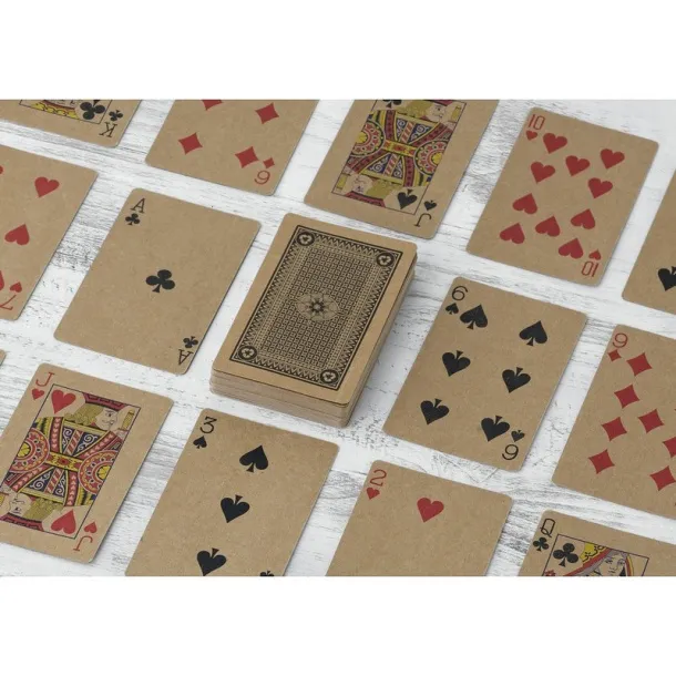  Recycled paper playing cards brown