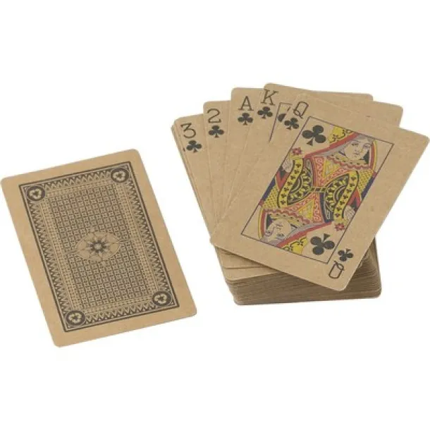  Recycled paper playing cards brown