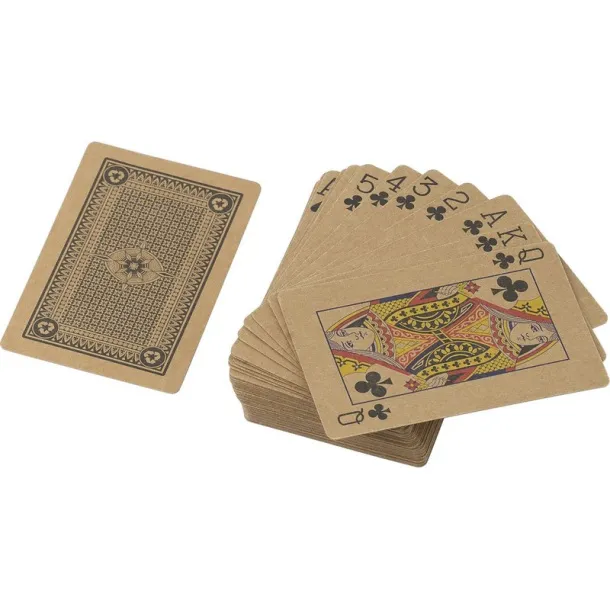  Recycled paper playing cards brown