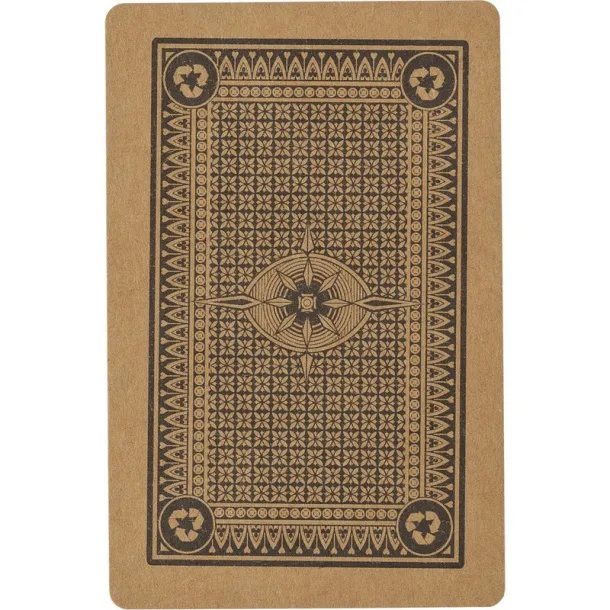  Recycled paper playing cards brown