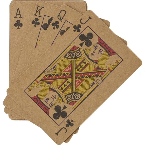  Recycled paper playing cards brown