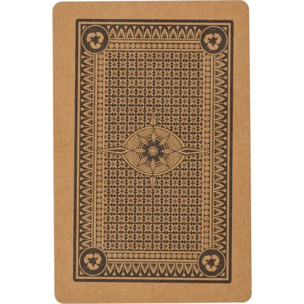  Recycled paper playing cards brown