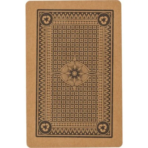  Recycled paper playing cards brown