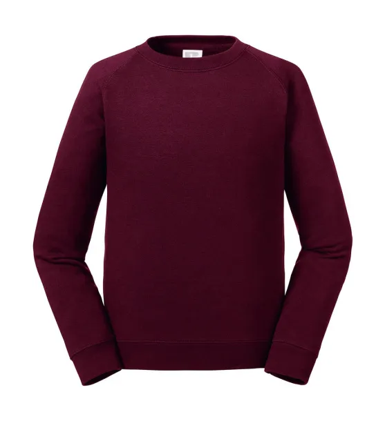  Kids' Authentic Raglan Sweat - Russell  Burgundy