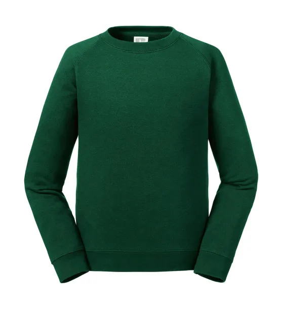  Kids' Authentic Raglan Sweat - Russell  Bottle Green