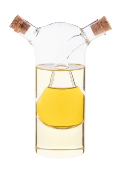 Vinaigrette oil and vinegar bottle Transparent