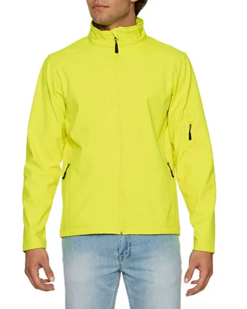  HAMMER UNISEX SOFTSHELL JACKET - Gildan Safety Green