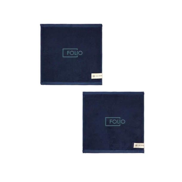  VINGA Birch 450 gsm towels 30x30 - Vinga blue, off white