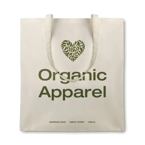 ORGANIC COTTONEL Shopping bag in organic cotton, 105 g/m2 Beige