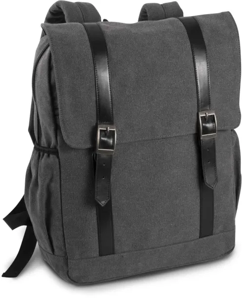  FLAP-TOP CANVAS BACKPACK - Kimood Brown