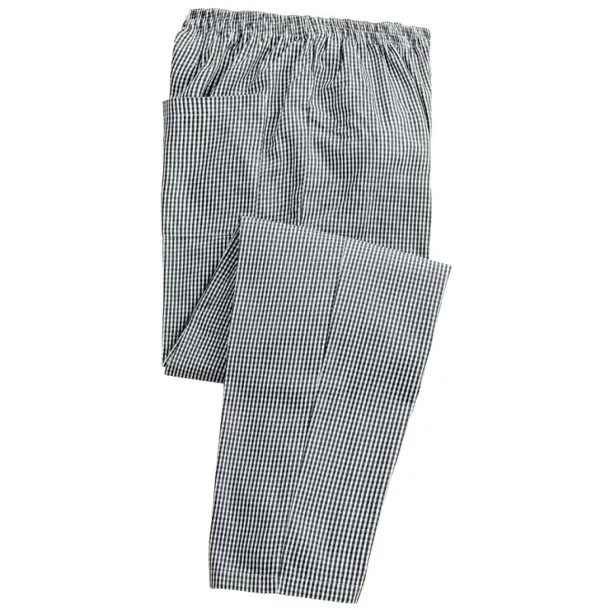  CHEF'S PULL-ON TROUSERS - Premier Black White